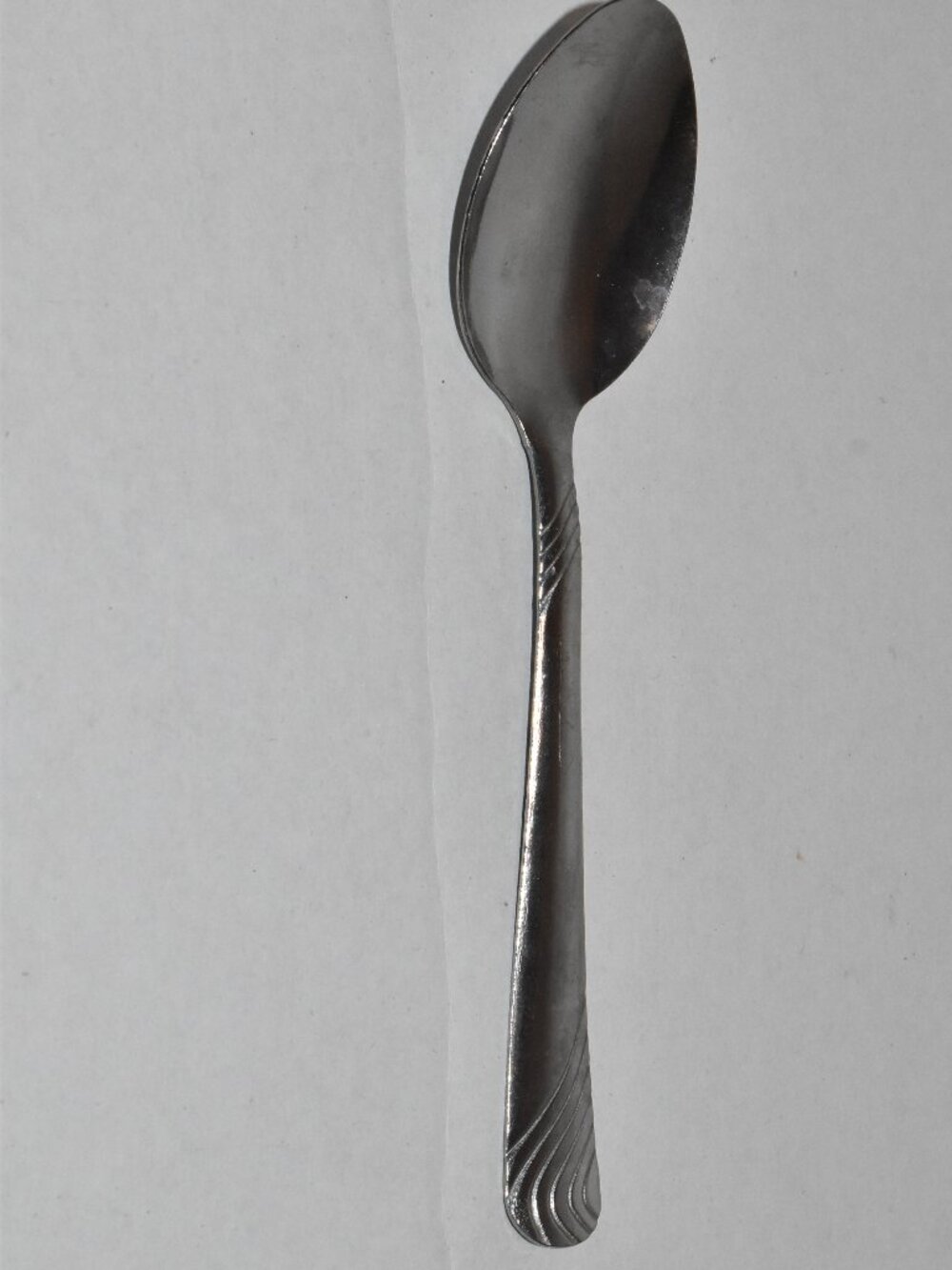 Lot of (7) Mainstays Swirl Stainless Steel Teaspoons